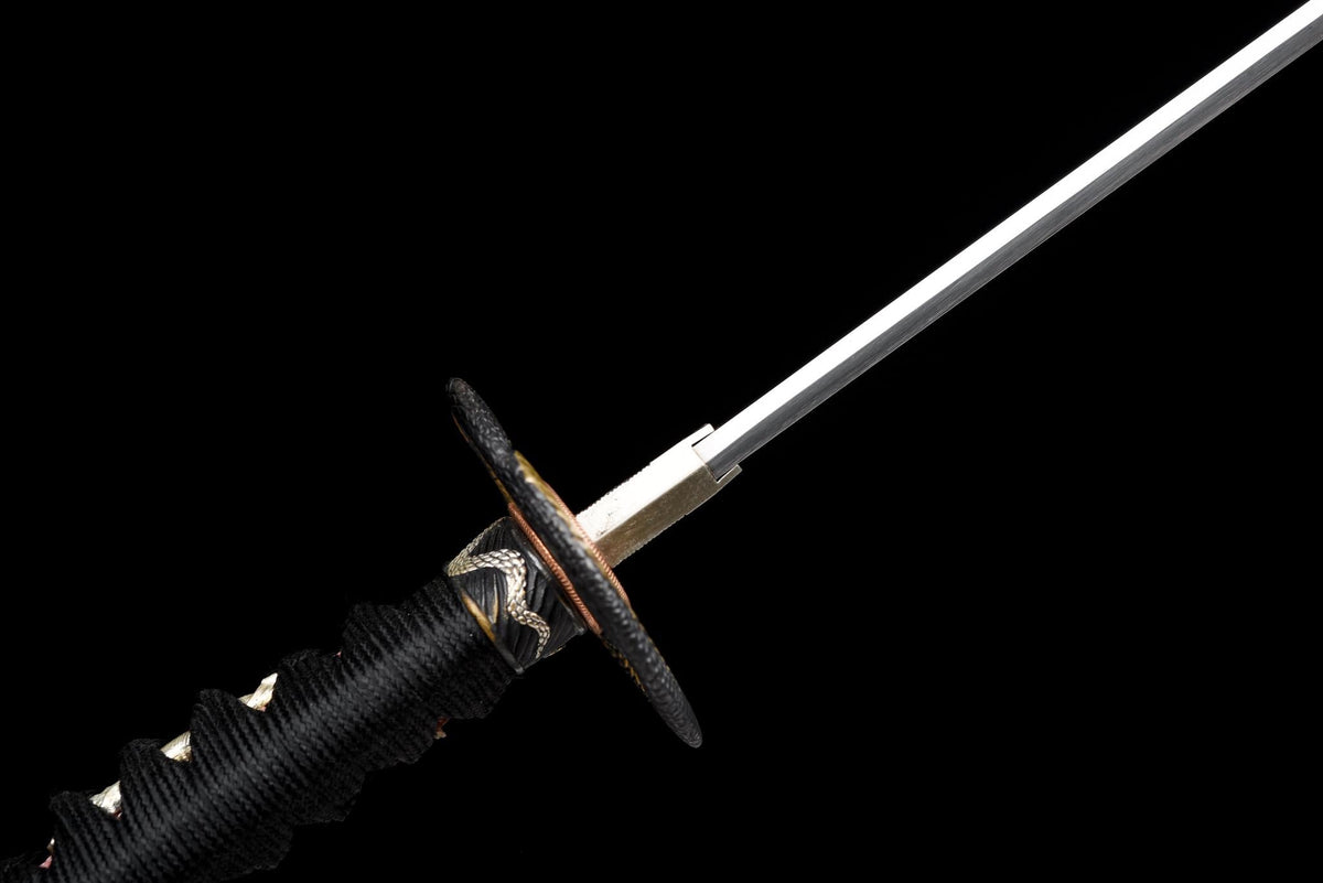 Hebi no Hi Katana 蛇の火 – Tamahagane, Serpent Tsuba – view 12