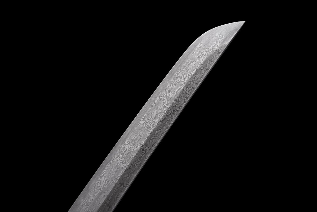 Kōyō Katana 紅葉 – Damascus Steel, Autumn-toned Saya – view 12