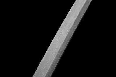 Kōyō Katana 紅葉 – Damascus Steel, Autumn-toned Saya – view 3