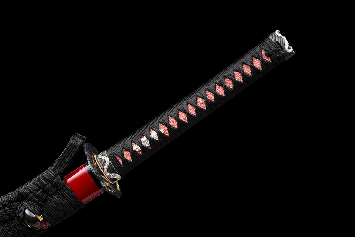 Hebi no Hi Katana 蛇の火 – Tamahagane, Serpent Tsuba – view 15