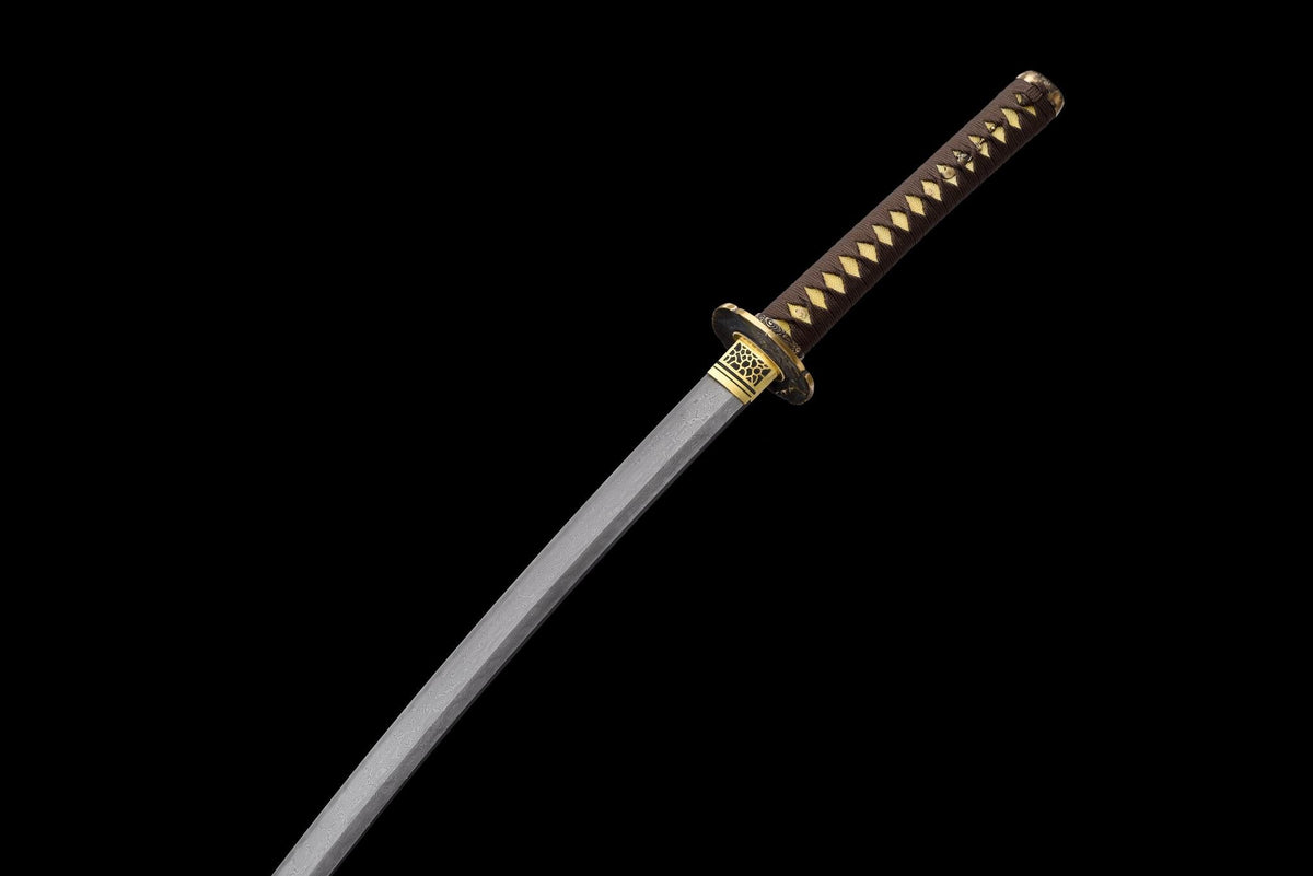 Kōyō Katana 紅葉 – Damascus Steel, Autumn-toned Saya – view 13