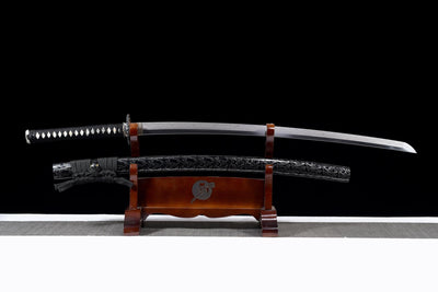 Kurotaka 黒鷹 Katana — San-Mai Steel, Black Hawk – view 1