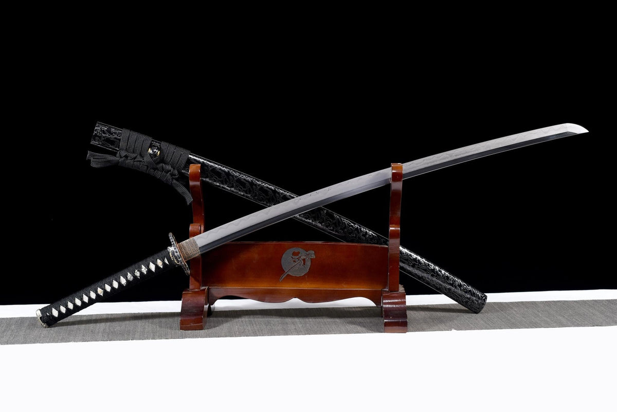 Kurotaka 黒鷹 Katana — San-Mai Steel, Black Hawk – view 3