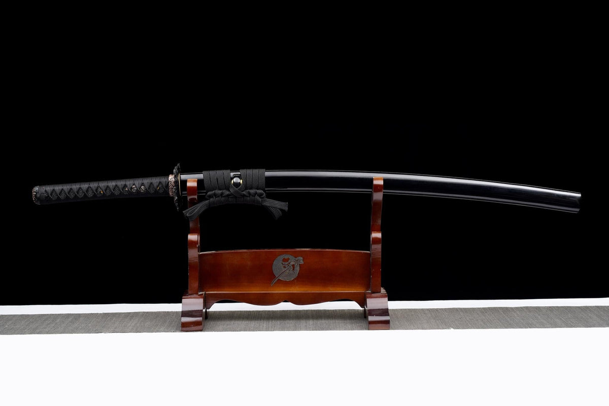 Kokuenmaru 黒炎丸 Katana – T10 Steel, Red Hamon – view 2