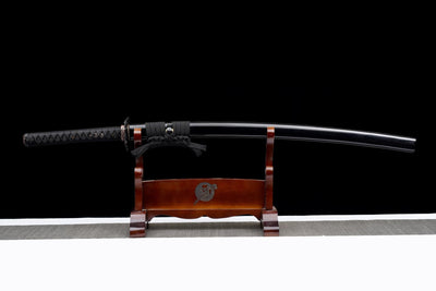 Kokuenmaru 黒炎丸 Katana – T10 Steel, Red Hamon – view 2