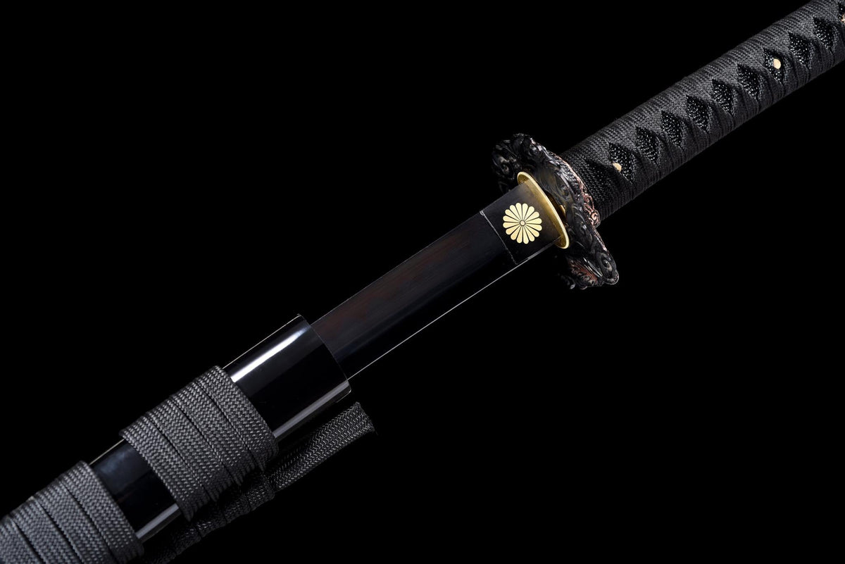 Kokuenmaru 黒炎丸 Katana – T10 Steel, Red Hamon – view 10