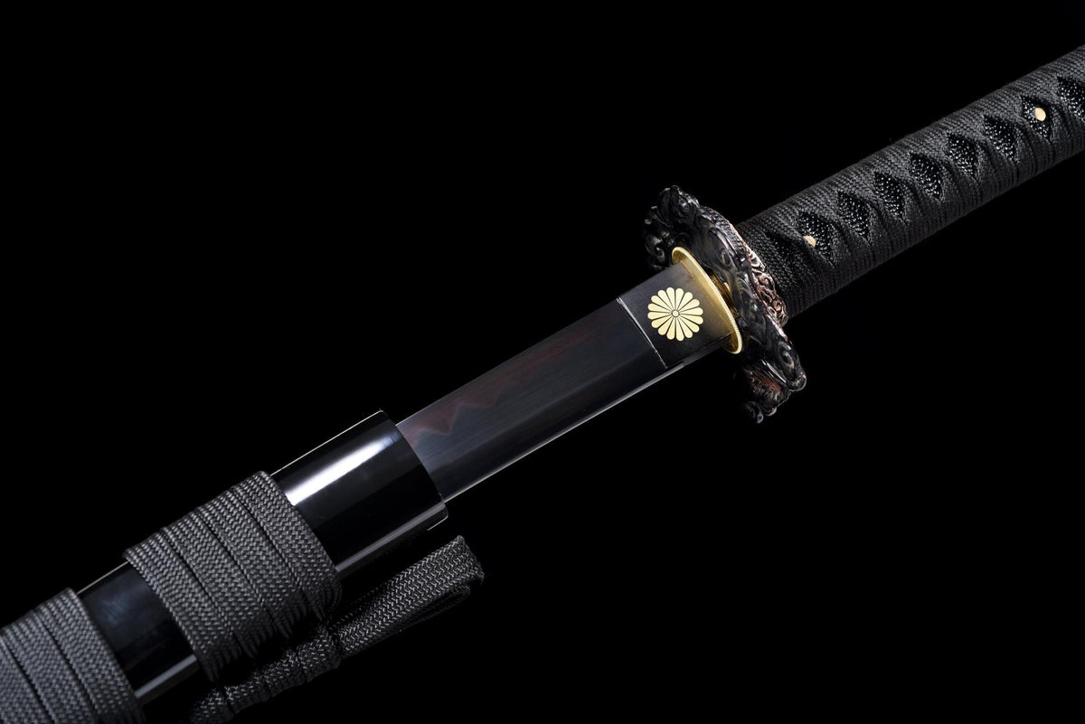 Kokuenmaru 黒炎丸 Katana – T10 Steel, Red Hamon – view 11