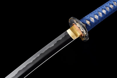 Ryu no Kiba 龍の牙 Katana – Fang of the Dragon, Blue & Gold Saya – view 7