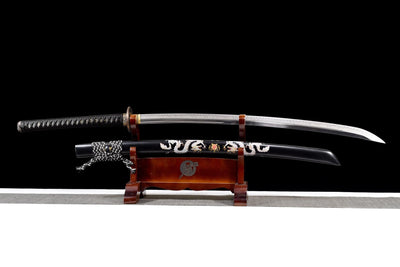 Odachi Dragon 龍 — Hand-Forged T10 Steel, Clay-Tempered Hamon – view 1