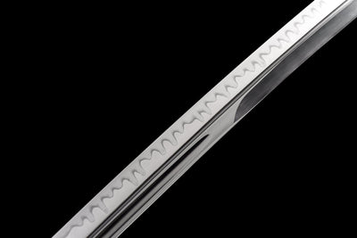 Odachi Dragon 龍 — Hand-Forged T10 Steel, Clay-Tempered Hamon – view 6