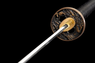 Odachi Dragon 龍 — Hand-Forged T10 Steel, Clay-Tempered Hamon – view 9