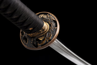 Odachi Dragon 龍 — Hand-Forged T10 Steel, Clay-Tempered Hamon – view 11