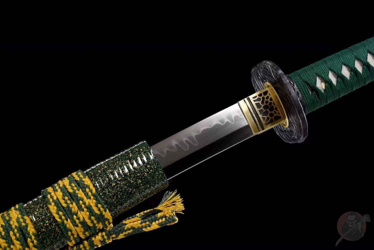 Geisha 芸者 Katana – T10 Carbon Steel with Hamon Line – view 6