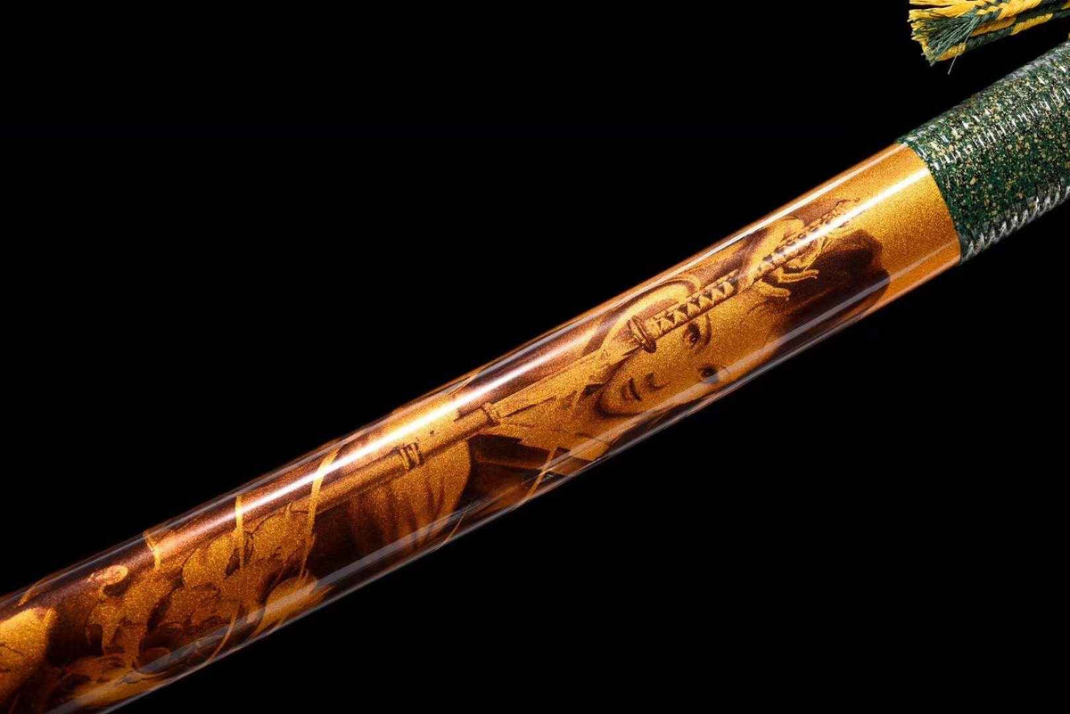 Geisha 芸者 Katana – T10 Carbon Steel with Hamon Line – view 7