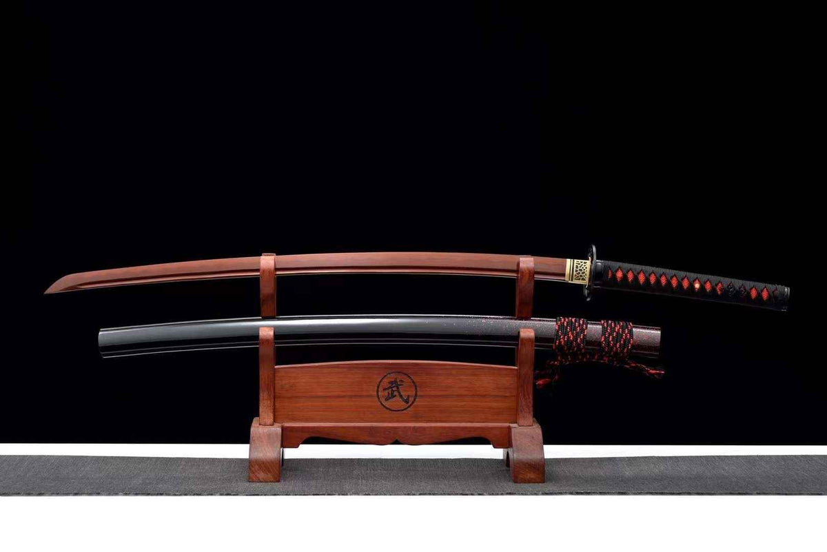 Chikara 力 Katana — Reddish T10 Blade with Bo-hi – view 1
