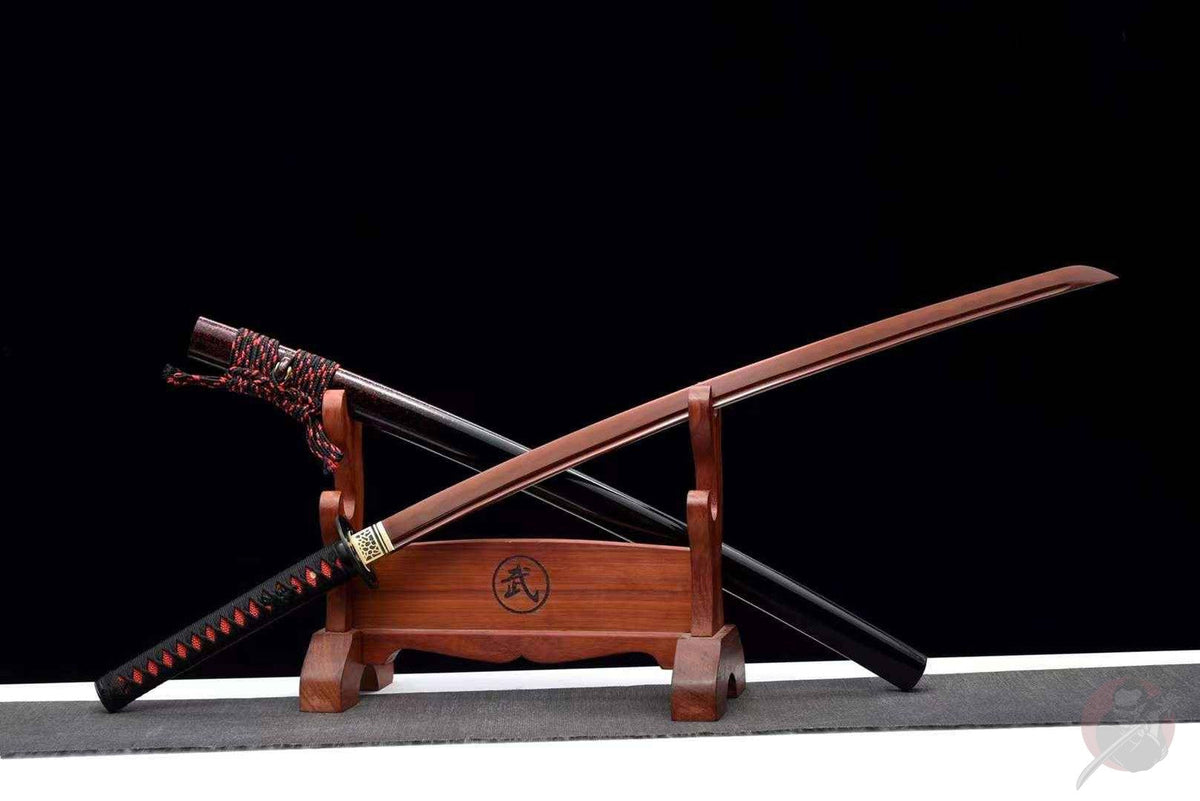 Chikara 力 Katana — Reddish T10 Blade with Bo-hi – view 2