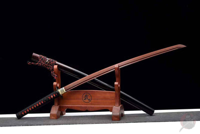Chikara 力 Katana — Reddish T10 Blade with Bo-hi – view 2