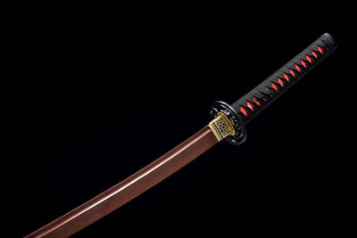 Chikara 力 Katana — Reddish T10 Blade with Bo-hi – view 8