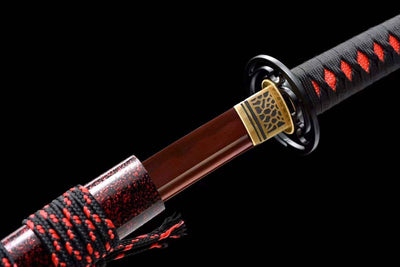 Chikara 力 Katana — Reddish T10 Blade with Bo-hi – view 9