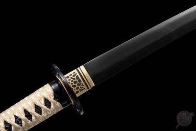 Jin 寺院 Katana – Black Blade, Edo-Style Saya – view 7