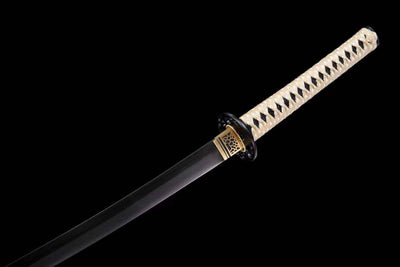 Jin 寺院 Katana – Black Blade, Edo-Style Saya – view 9