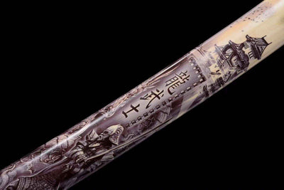 Jin 寺院 Katana – Black Blade, Edo-Style Saya – view 10