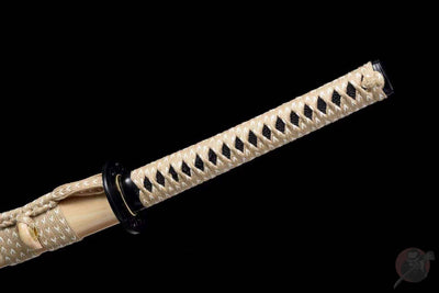 Jin 寺院 Katana – Black Blade, Edo-Style Saya – view 11