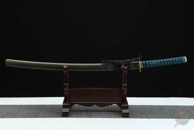 Katana Shizen 自然 – Gold Damascus Steel Blade – view 3