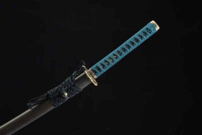 Katana Shizen 自然 – Gold Damascus Steel Blade – view 9