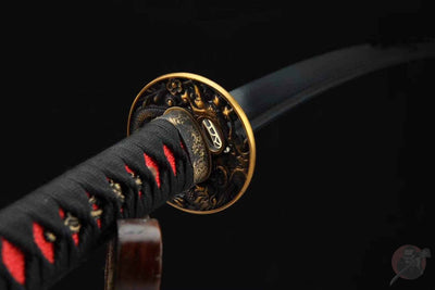 Tokugawa 徳川 Katana – Damascus Steel, Brass Tsuba – view 10