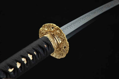 Kuro 黒 Katana – 1095 Steel, Maru Forge, Solid Brass Tsuba – view 9