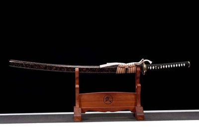 Ōchō 王朝 Katana, T10 Steel, Great Wave Tsuba – view 5