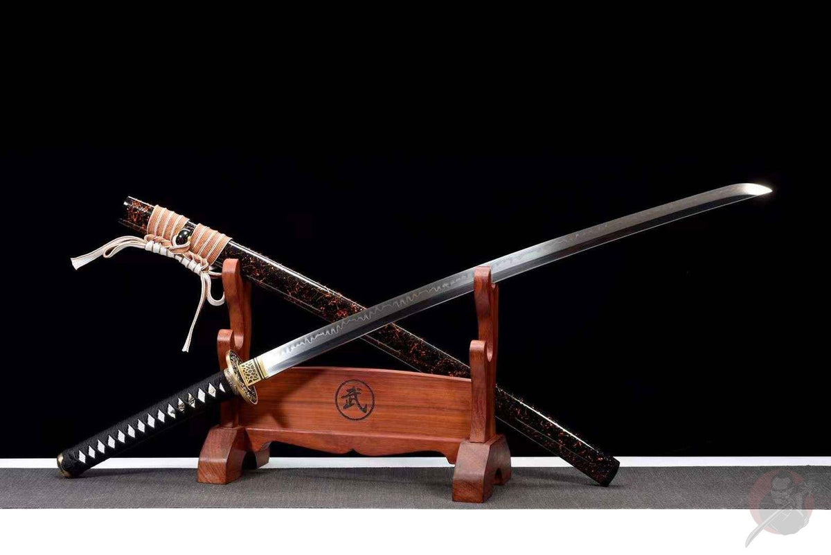 Ōchō 王朝 Katana, T10 Steel, Great Wave Tsuba – view 2