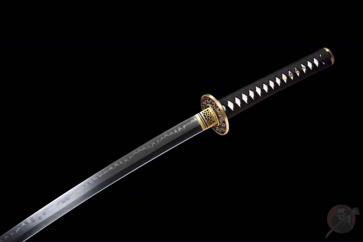 Ōchō 王朝 Katana, T10 Steel, Great Wave Tsuba – view 10