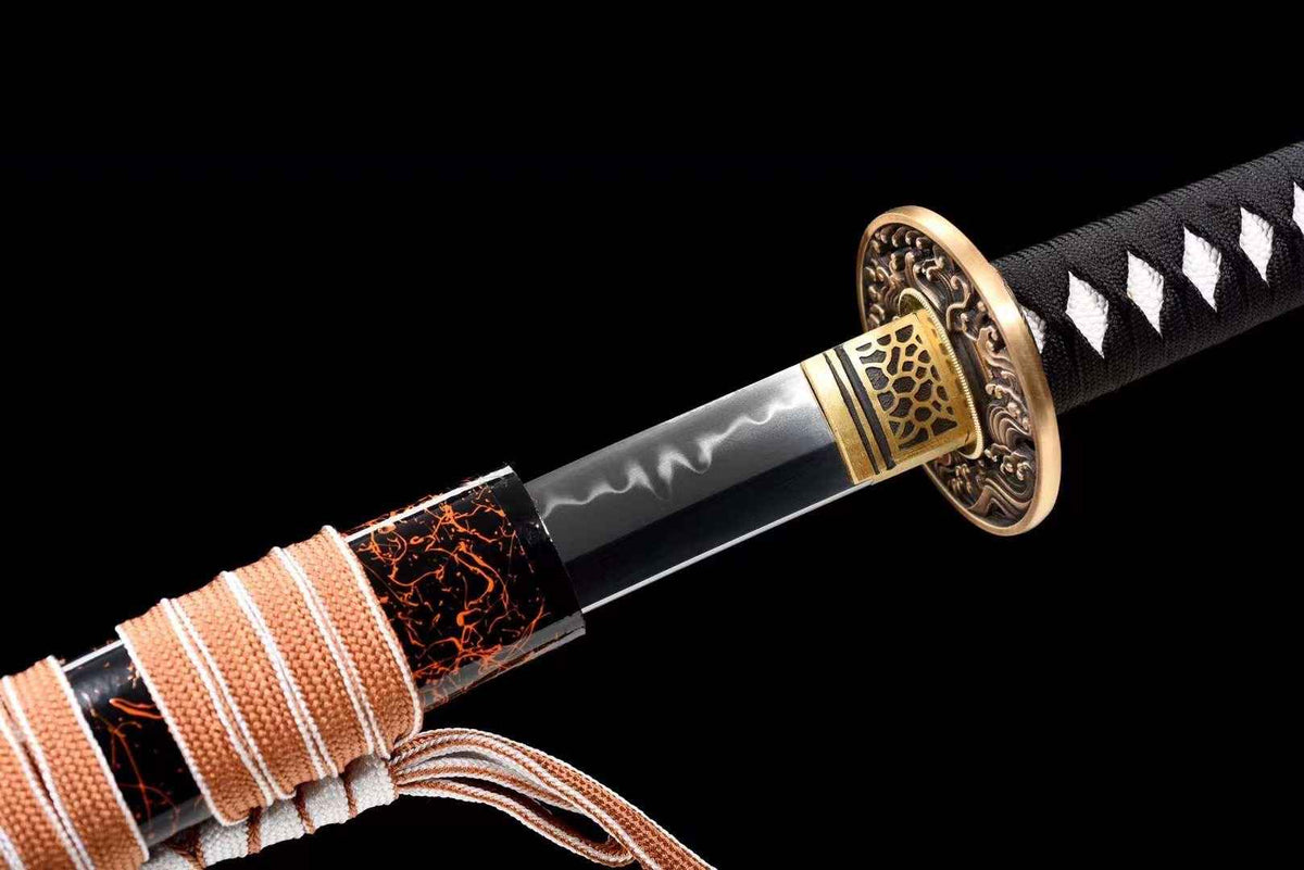 Ōchō 王朝 Katana, T10 Steel, Great Wave Tsuba – view 7