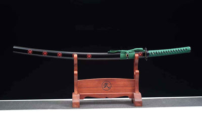 Nozomu 望む Katana — T10 Steel with Bo-hi, Floral Saya – view 9