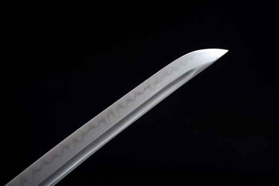 Nozomu 望む Katana — T10 Steel with Bo-hi, Floral Saya – view 5