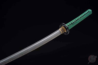 Nozomu 望む Katana — T10 Steel with Bo-hi, Floral Saya – view 6