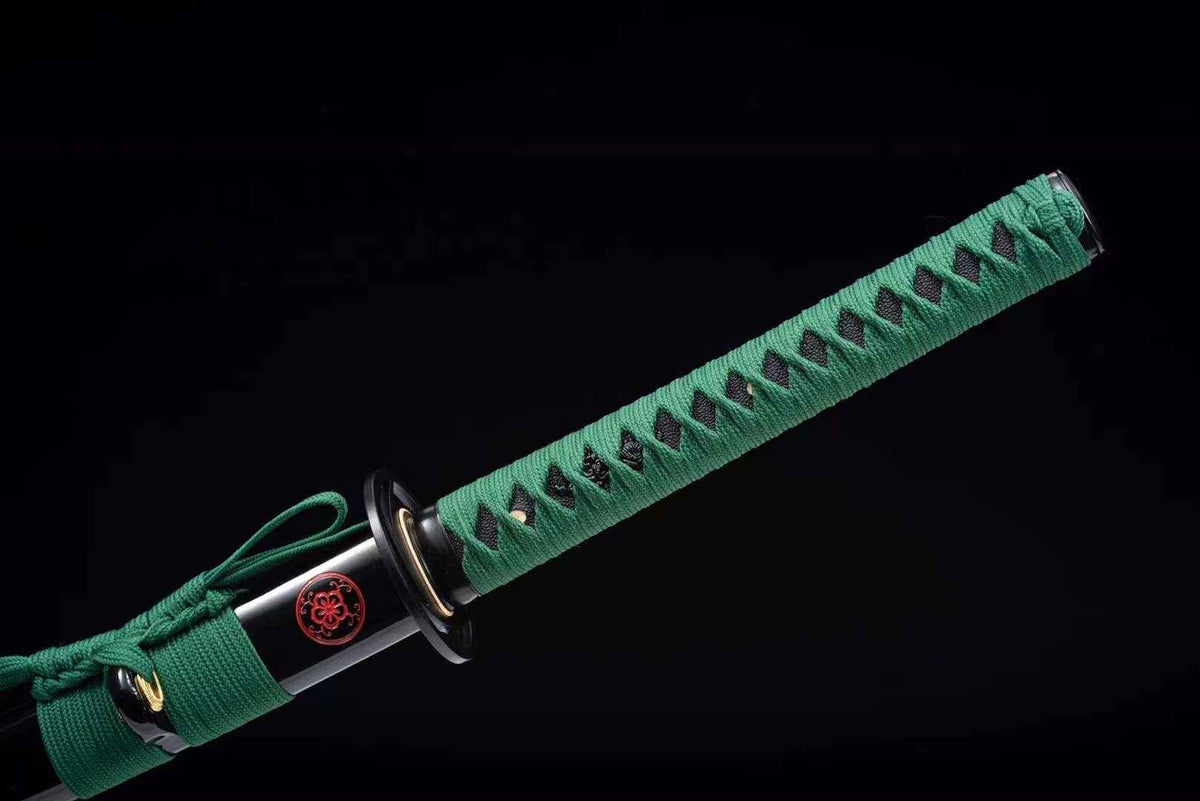 Nozomu 望む Katana — T10 Steel with Bo-hi, Floral Saya – view 8