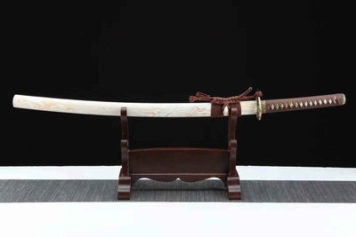 Yūga 優雅 Katana – 1095 Steel, Mirror Polish – view 3