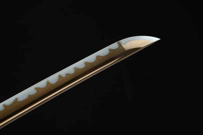 Kaeru カエル Katana – Gold Blade, Manganese Steel – view 9