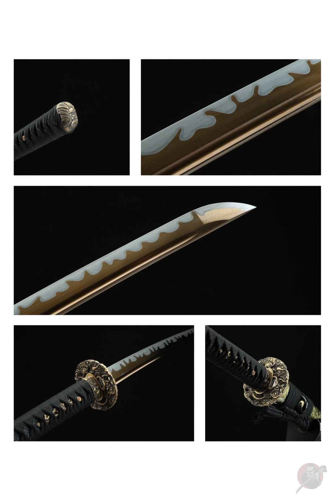 Kaeru カエル Katana – Gold Blade, Manganese Steel – view 10