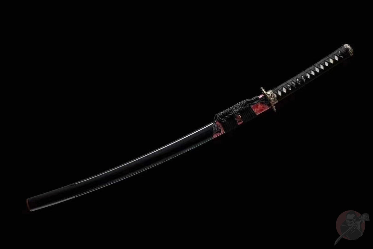Gin 銀 Katana – Damascus Steel, Magnolia Saya – view 2