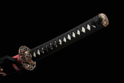 Gin 銀 Katana – Damascus Steel, Magnolia Saya – view 3
