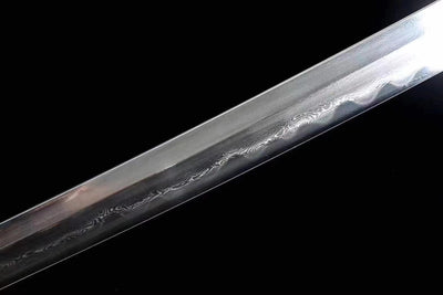 Gin 銀 Katana – Damascus Steel, Magnolia Saya – view 9