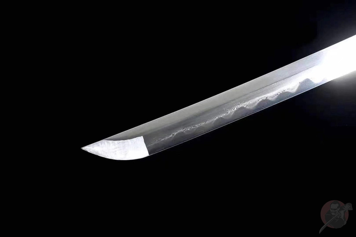 Gin 銀 Katana – Damascus Steel, Magnolia Saya – view 10