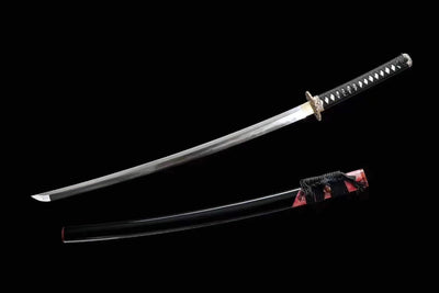 Gin 銀 Katana – Damascus Steel, Magnolia Saya – view 1