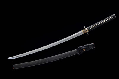 Ginga 銀河 Katana – San-Mai T10 and Damascus Steel – view 1