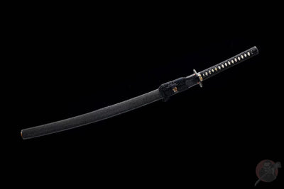 Ginga 銀河 Katana – San-Mai T10 and Damascus Steel – view 2