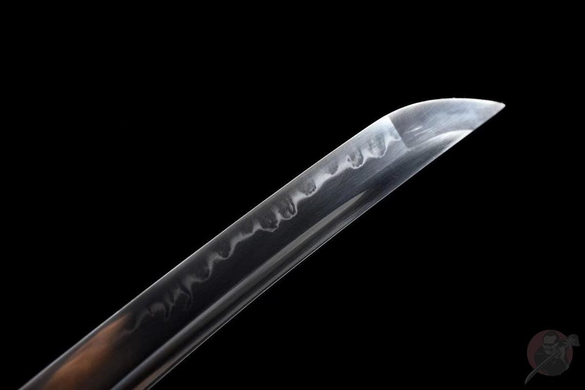 Taiyō Tantō 太陽 – T10 Steel, Ebony Saya, Copper Tsuba – view 6